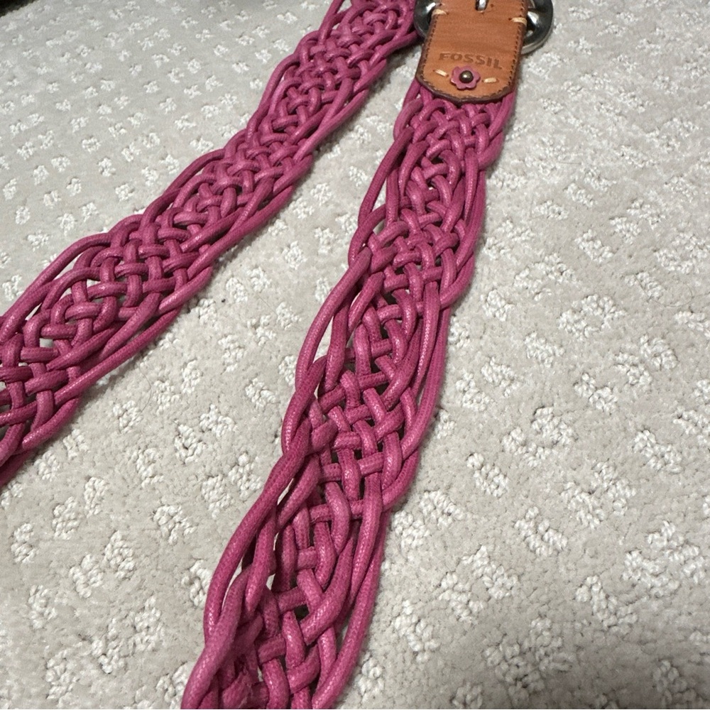 Fossil belt pink medium